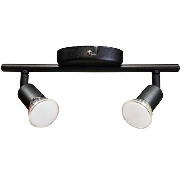 Eurolux - Buzz Spot Light Black LED GU10 2x2.8w