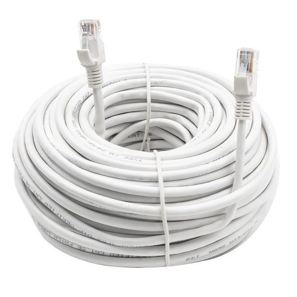 30m Cat5e Ethernet Cable RJ45 Computer Networking Cord High Speed