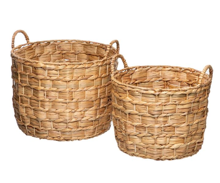 George &amp; Mason - Indiana Water Hyacinth Basket - Set of 2