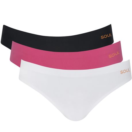 Soul Underwear Pure Stretch Seamless Panty Thong - 3 Pack, Shop Today. Get  it Tomorrow!