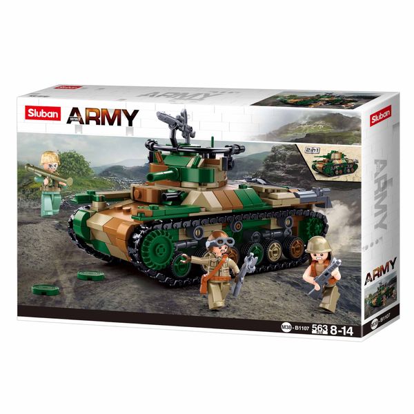 Sluban Building Set: WWII Type 97 Medium Tank - 563 Pieces