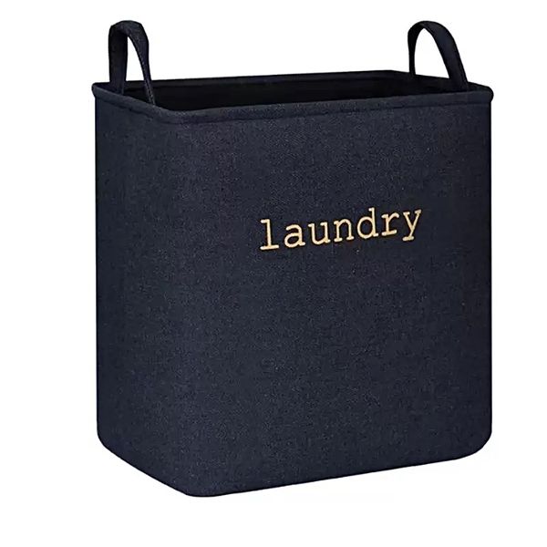 Cotton Flax Oblong Laundry Basket-37.5L