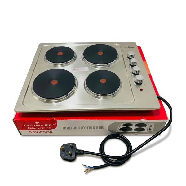 DIGIMARK Stainless Steel Built-in Electric Hob - 4 Burners Model DGM-ET43Q