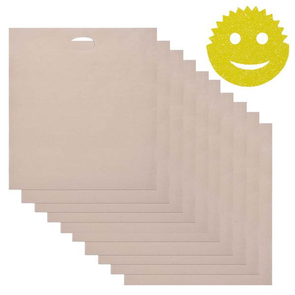 FocusFit Reusable Non-Stick Toaster Bags Set of 10