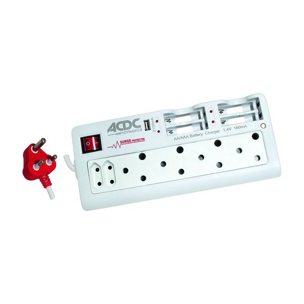 ACDC - Rsa 4 Way + 2x Euro Extender + Batt Charger With Surge Protect