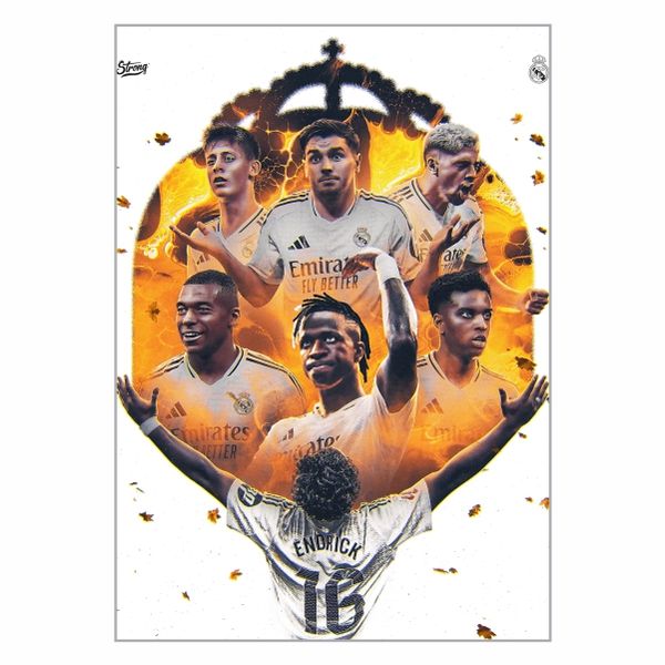 Real Madrid Team Collage Poster - A1