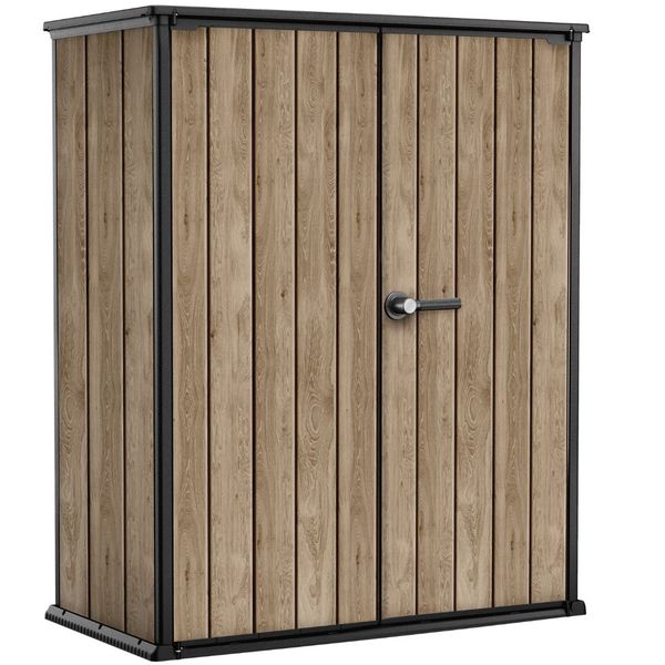 Keter Signature Collection: Deco Vertical Shed Ashwood