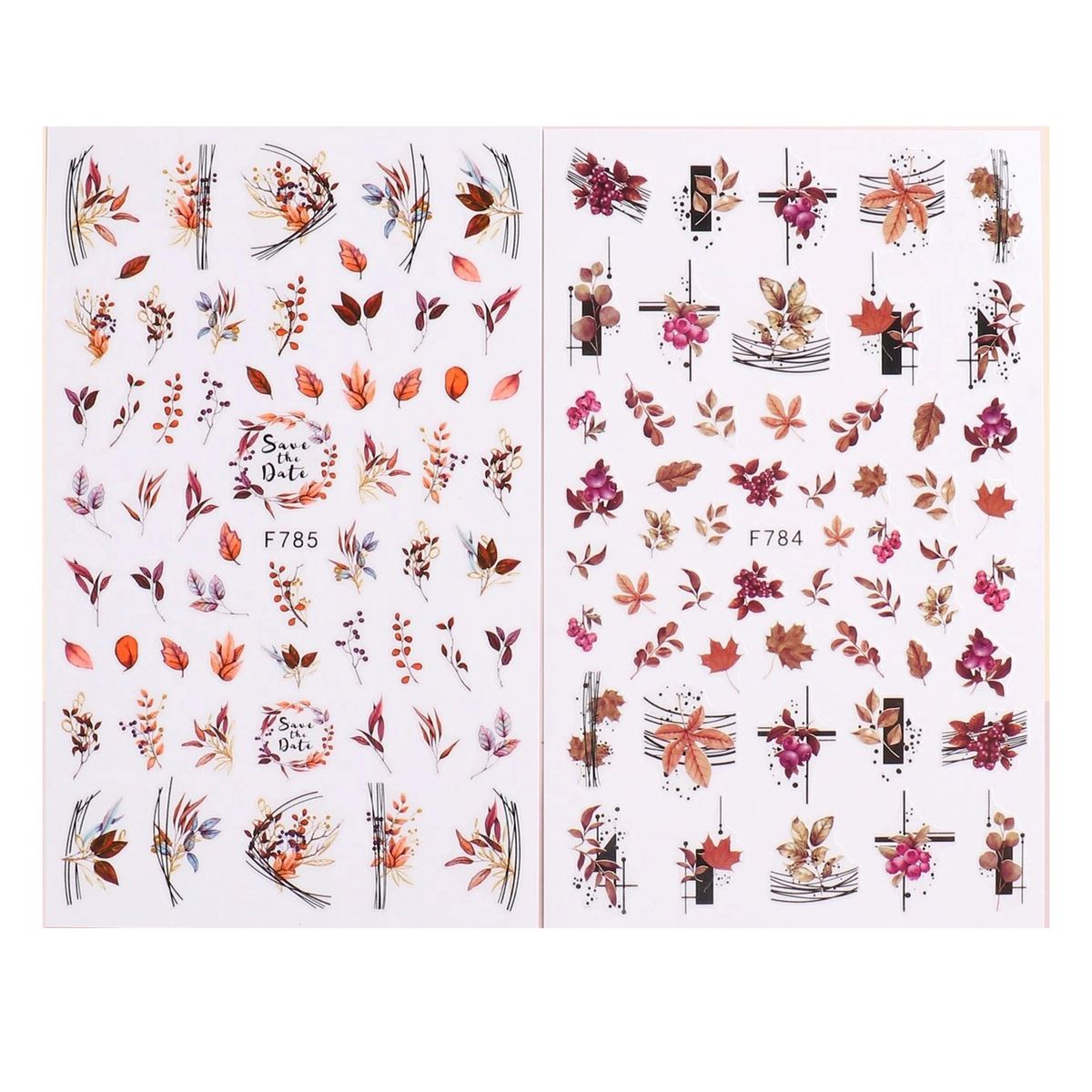 leaf-print-nail-art-stickers-2-sheets-shop-today-get-it-tomorrow