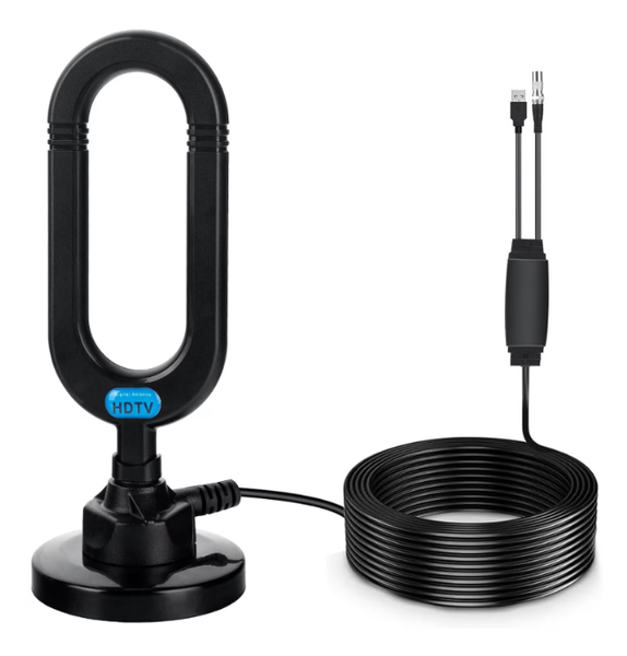 TV Antenna with Built-in Amplifier, Supporting Full HD and 4K Resolution