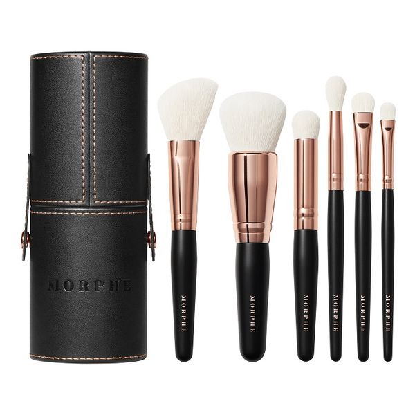 Morphe - Rosé Away 6-Piece Travel Brush Set