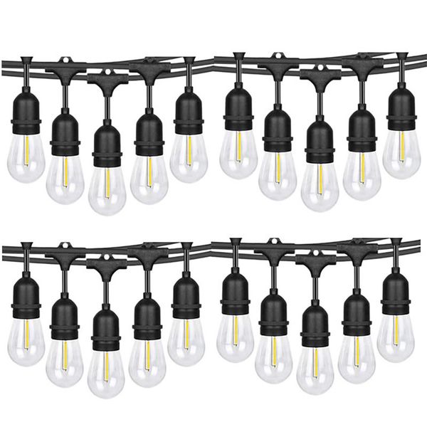 Warm White 10M Outdoor 20LED String Lights With Plug