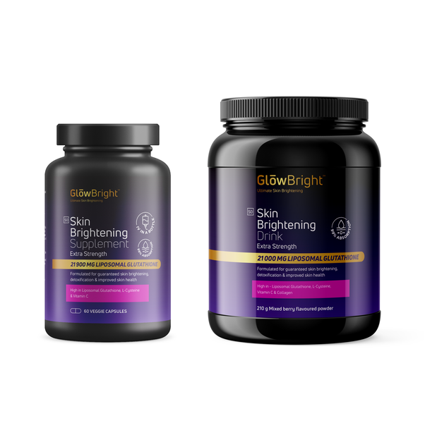 Glutathione 21900mg Capsules + Glutathione 21000mg Drink