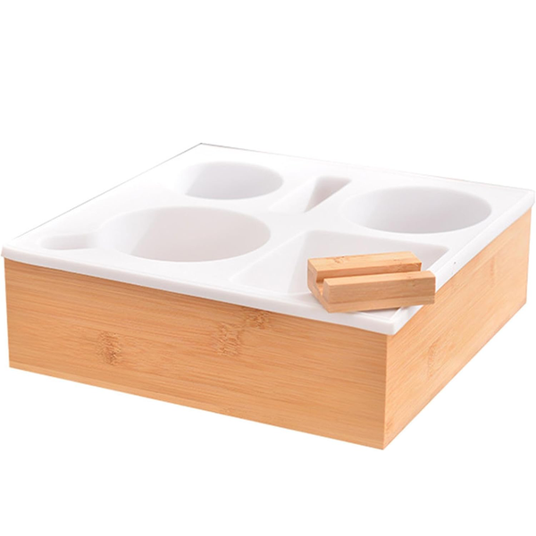 Couch Cup Holder Tray, Silicone Bamboo Sofa Caddy, Lazy Sofa Cup Holder