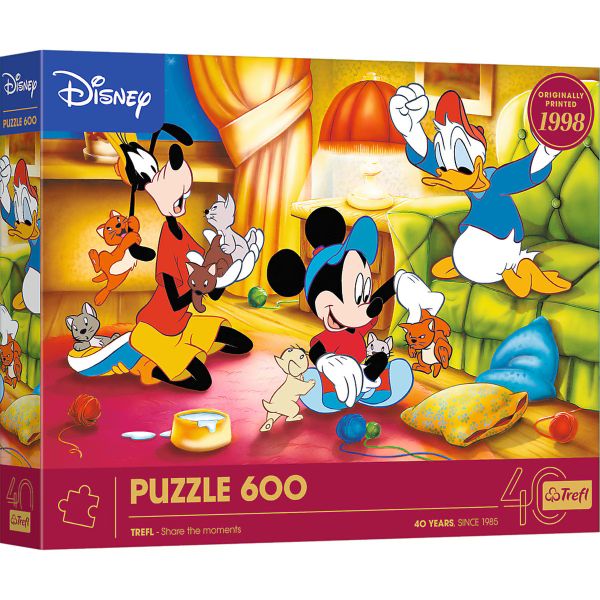 Trefl - 40th anniversary - Mickey Mouse and Friends - 600 Piece