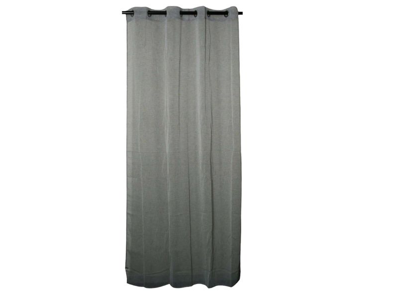 Atmosphera Eyelet Net Curtain - Grey - 140x240cm