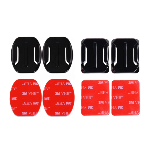 KR Curved &amp; Flat Adhesive Mounts for Action Cameras's Compatible with GoPro