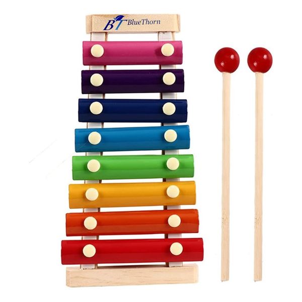 BlueThorn Wooden Xylophone Musical Instrument Toy for Children