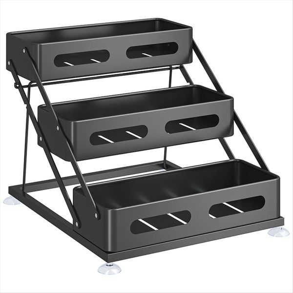 Suitable for Countertop Storage Seasoning Rack Storage Rack Iron Kitchen Sp