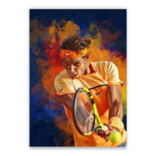 Rafa Nadal Orange Poster - A1