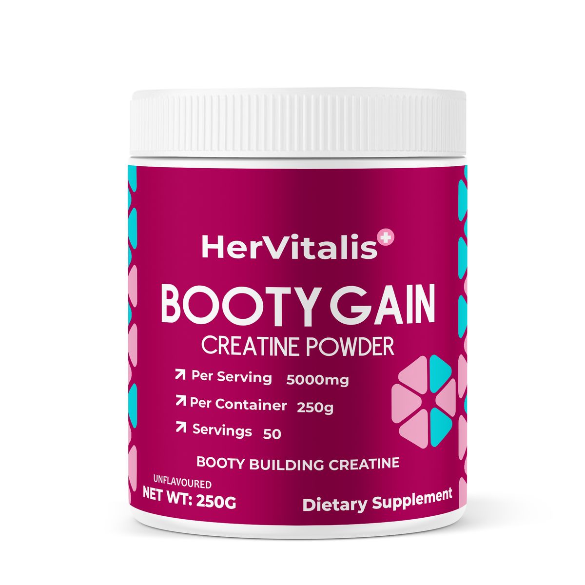 GainBooty Creatine Powder - Glute Growth & Strength Support