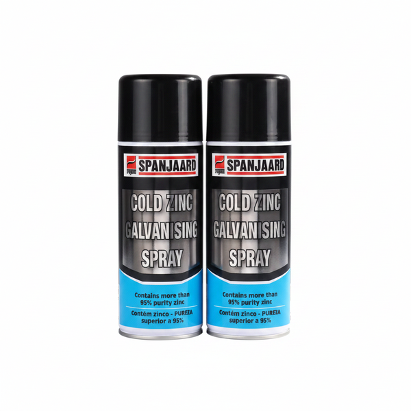 Spanjaard Cold Zinc Galvanizing Spray 400ml - Corrosion Protection - 2 Pack