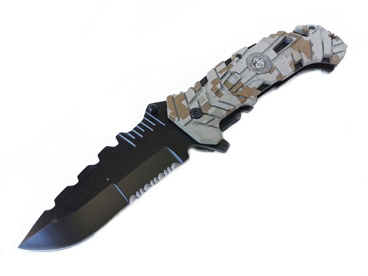 Tactical Knife Marine Corps Fighting Knife Folding Knife Camo HF721