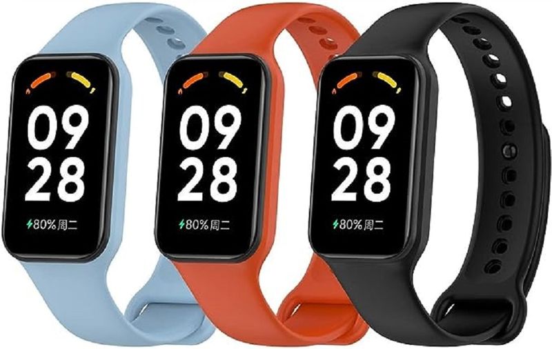 3 PCS Silicone Strap For Xiaomi Redmi Smart Band 2 Replacement Belt