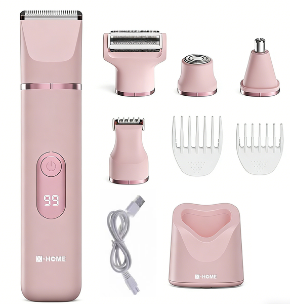 X-HOME Womens' Body Hair Trimmer Shaver LED Display Waterproof Rechargeable
