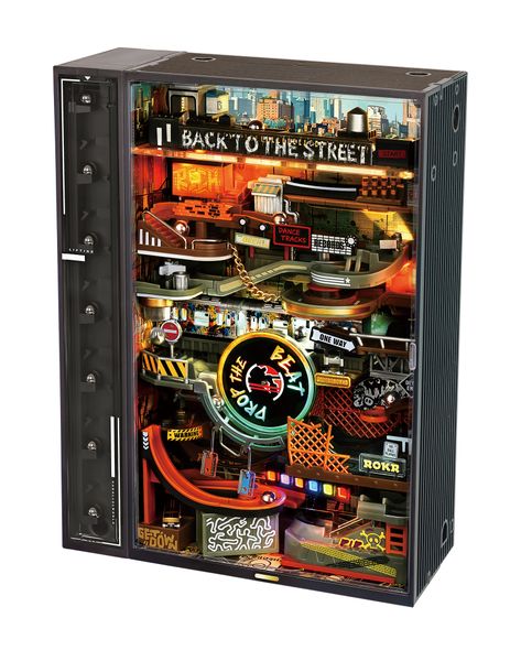 Robotime ROKR 3D DIY Marble Run - Mechanical Hip-Hop Street - 134 Pieces