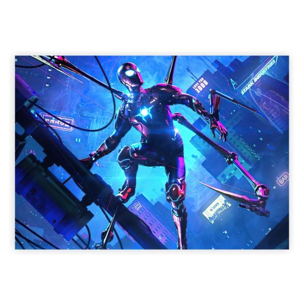 Spider Verse Into The Cyberpunk - A1 Poster