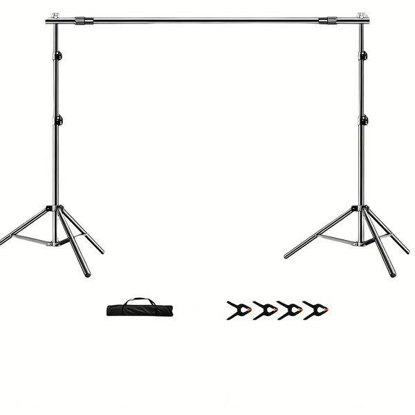 Adjustable Photo Backdrop Stand, 2.6×3m, for Photography &amp; Video