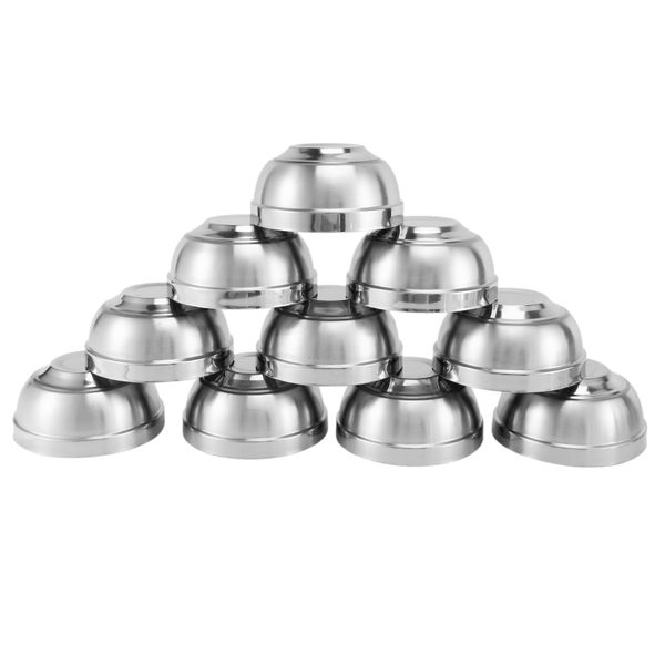 Stainless Steel Bowls 10 Pack Double Walled Insulated Metal,4.7 inch