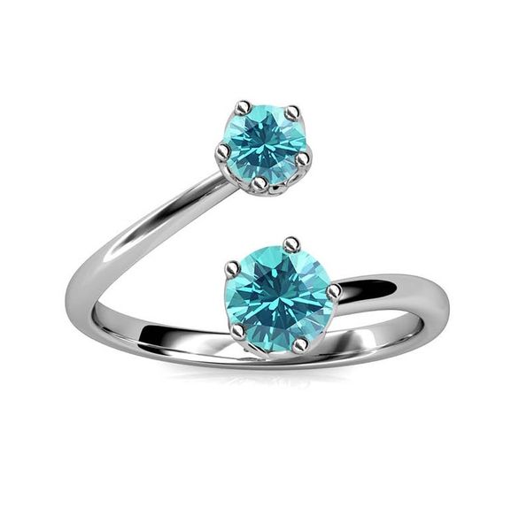 Crystalize 925 Silver December Birthstone Ring with Swarovski Crystals