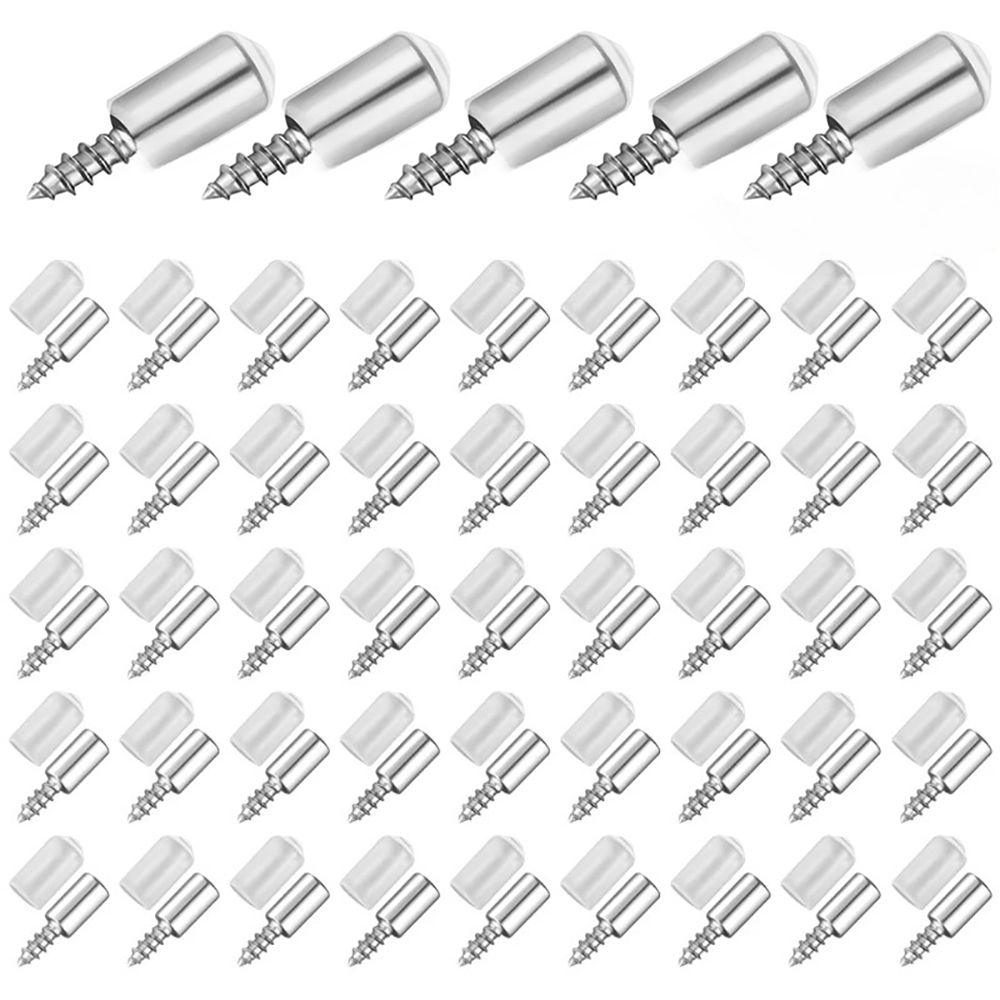50 Pieces Cabinet Layer Board Support Screws, Anti Slip Partition Nails