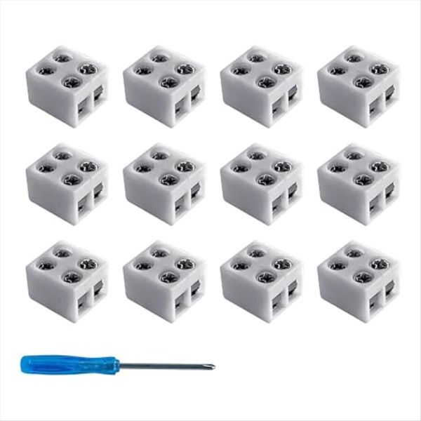12PCS Led Strip Light Connectors Solderless 2Pin 8mm LED Connectors Strip t