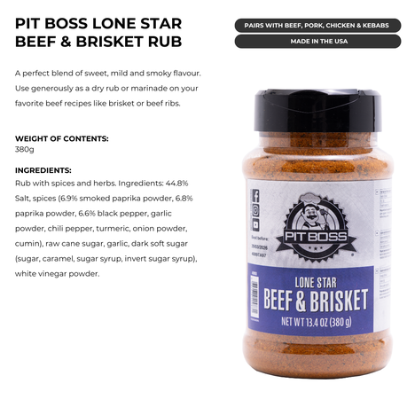 Texas Brisket Lone Star Brisket Rub PIT BOSS Lonestar Beef Brisket