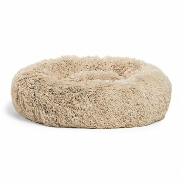 Ruff 'n Tuff Plush small Pet Cushion Shag Fur Calming Bed