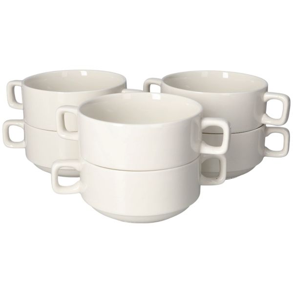 Danny Home Double-Handled Soup Bowl Set 6 Piece
