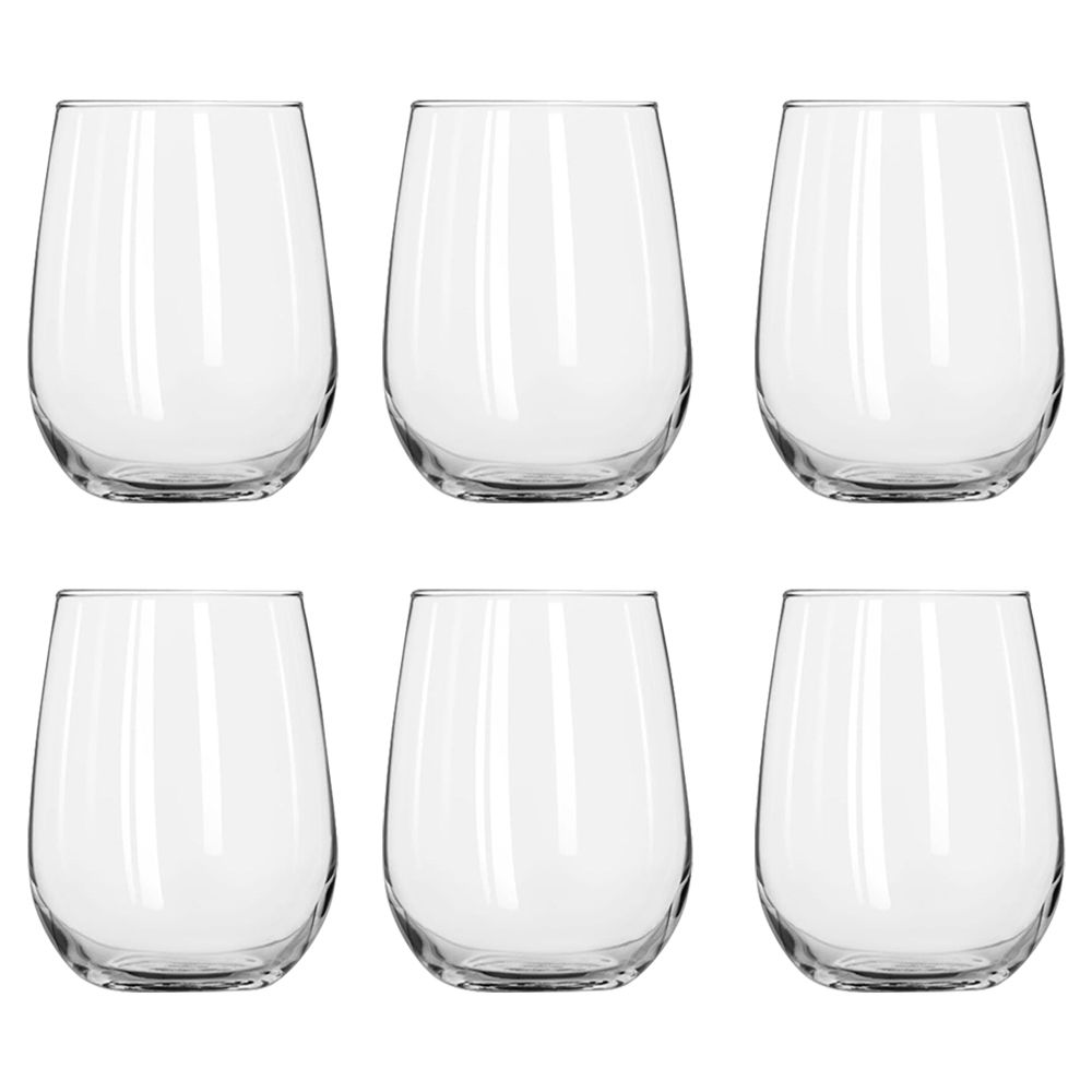 Bpa Free Hard Rocks Glass Drink Cup for Wine Water Juice - 345ml -Pack ...