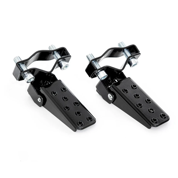Universal Frame Clamp-On Type Folding Foot Step Pegs Pedals for Motorcycle