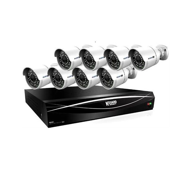 KGuard 16 Channel HD Series With 8 Cameras Combo Kit