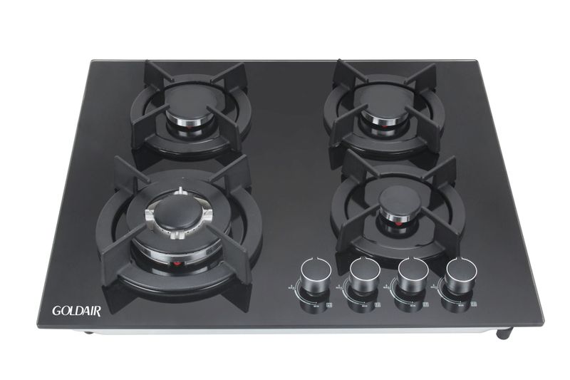 Goldair 4 burner gas glass hob. Model number GBGH-4002