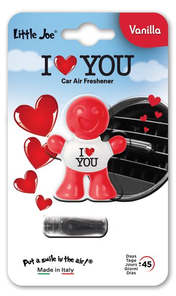 Little Joe I Love You Car Freshener Vanilla