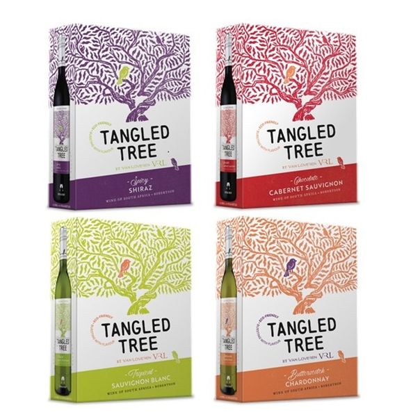 Tangled Tree Mixed Box Wine Case 4 x 3L