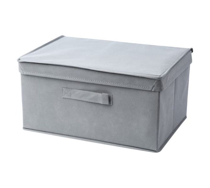 Medium Storage Box with Lid - Grey (380 x 270 x 190mm)