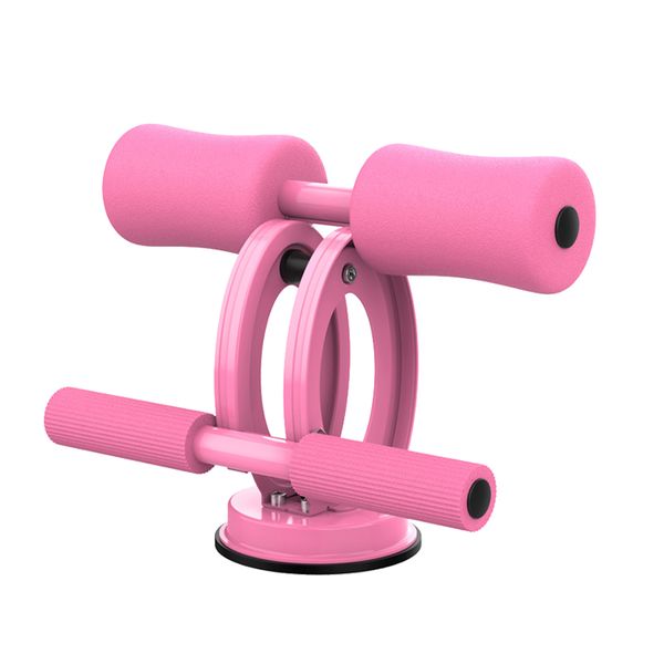 Adjustable Suction Cup Type Sit Up Fitness Bar Sit-Up Aid Equipment - Pink