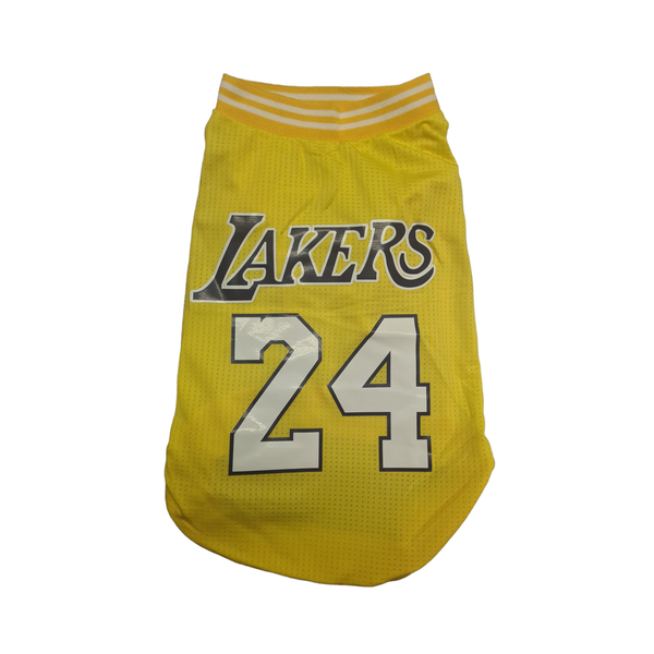 Lakers Number 24 Novelty Pet Jersey