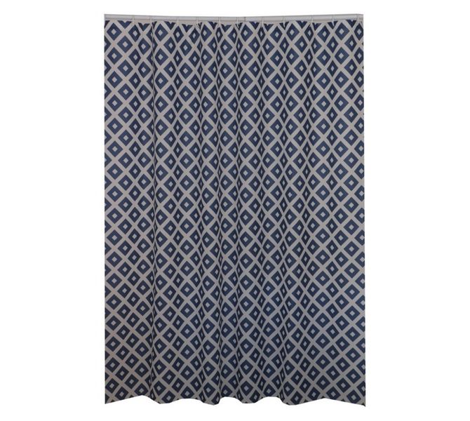 Acqatic Shower Curtain Navy (140mm x 200mm)