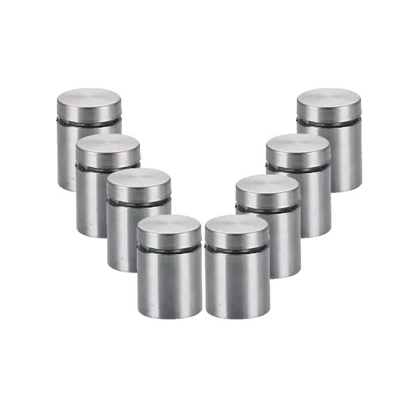 8-Pack Signage Standoff Mount - Stainless Steel Standoffs for Durable Sign.