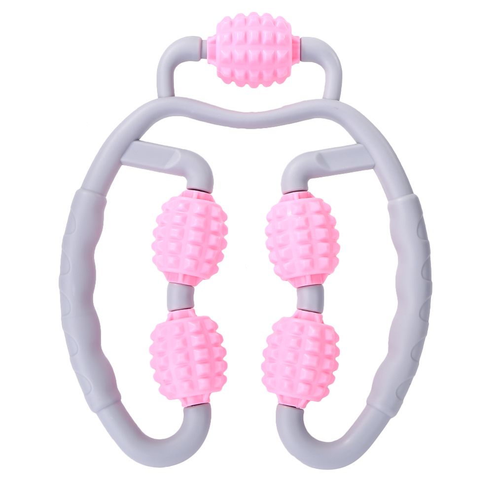 5 Wheels Body Foam Shaft Muscle Massager Leg Neck Relaxation Roller Pink Buy Online In South 4560